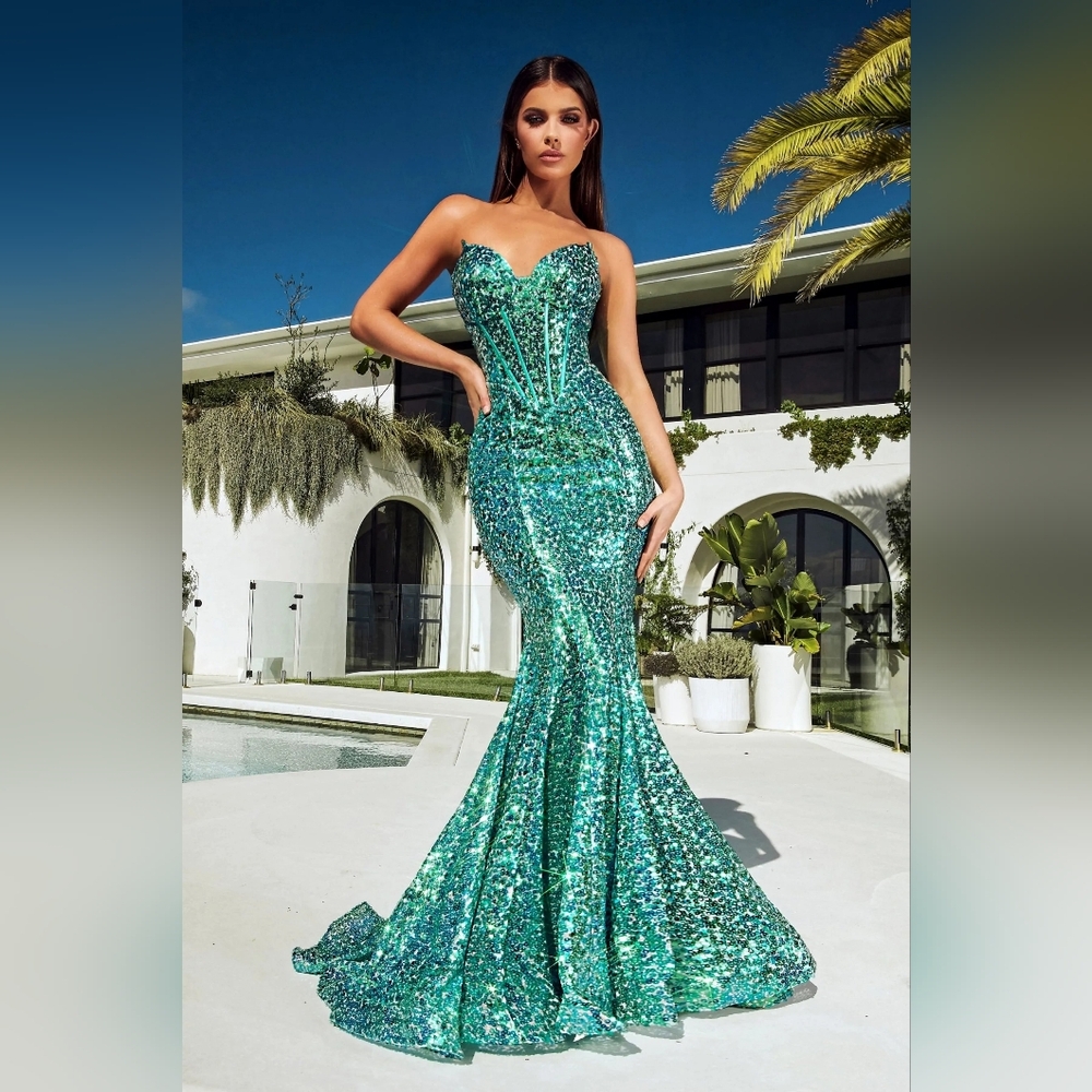 New Long Formal, Size 10, Seagreen, Portia & Scarlet 23293